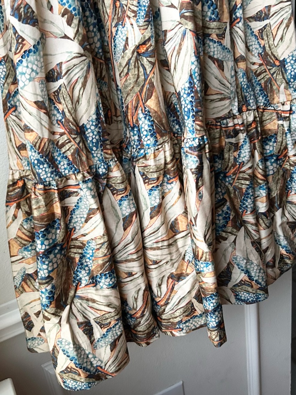 HUNTER BELL cassidy dress in Brown blue harvest Sz 4 - Picture 10 of 16